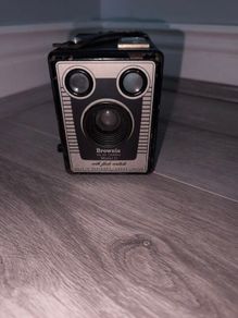 Vintage Kodak Six-20 Brownie Model D Camera 1950s with Case