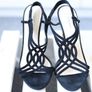 Lk Bennett Wade Black Suede Strappy Heel Sandals Size 7/40 Image 4
