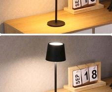1pc Dimmable 3-Color Touch Control Rechargeable Tripod Desk Lamp, Adjustable Height, Suitable For Bedroom, Dining Room, Living Room, Bar, Desk, Reading Room, Outdoor Music Restaurant, Photography, Nightlight, Home & Office Use