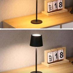 1pc Dimmable 3-Color Touch Control Rechargeable Tripod Desk Lamp, Adjustable Height, Suitable For Bedroom, Dining Room, Living Room, Bar, Desk, Reading Room, Outdoor Music Restaurant, Photography, Nightlight, Home & Office Use
