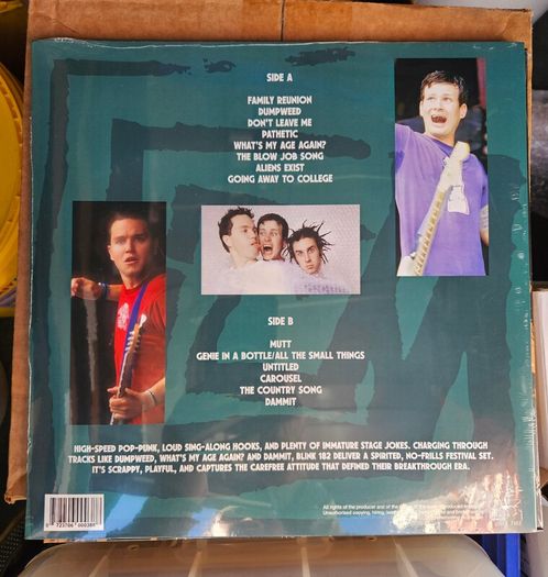 Blink-182 "Live at Big Day Out Festival Sydney" Sealed Vinyl Album