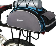 Bicycle Rear Rack Bag 13L Multifunctional Bike Rack Seat Bag Bike Saddle Bag Outdoor Bicycle Pannier Trunk