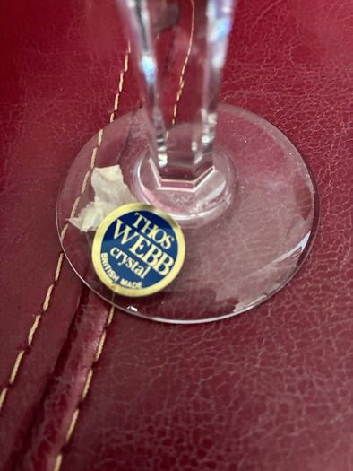 Vintage Thos Webb Decanter & Glasses Set