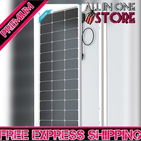 100W Solar Panel 12 Volt High-Efficiency Monocrystalline Module PV Power for Motorhome, Boat, Caravan, Campervan and Off-Grid Applications (FREE POSTAGE)