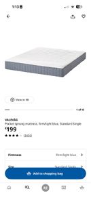 Single Bed Fram and Mattress