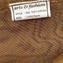 A Pair of Tab Top Voile Curtains. ( Gold) 110 x 230 cm New. Image 5