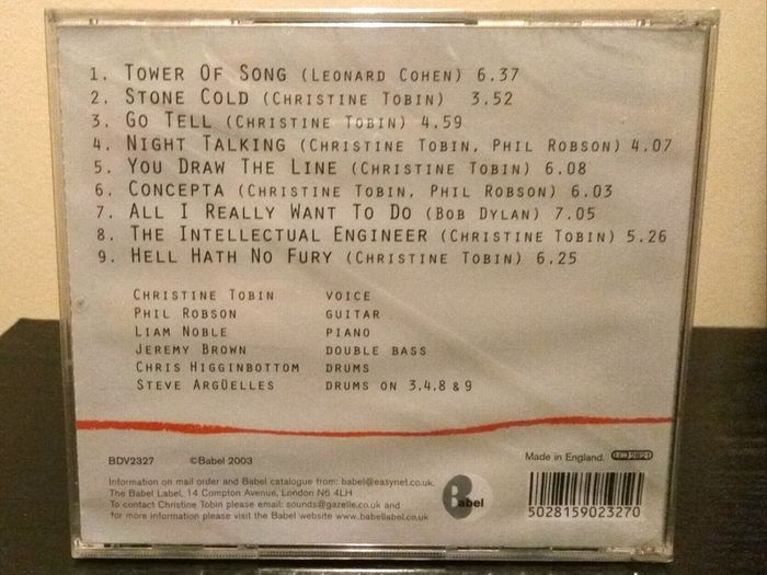 Christine Tobin You Draw The Line CD Album