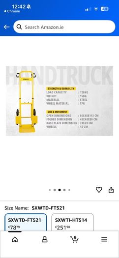 Foldable Stanley hand truck