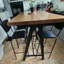 High Kitchen Table & 4 Chairs Image 3