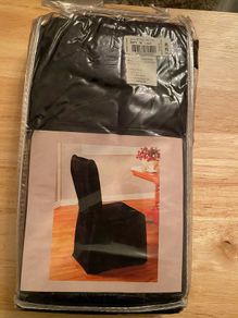 Seat cover black suedette cover