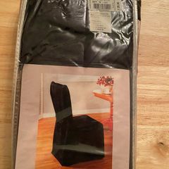 Seat cover black suedette cover