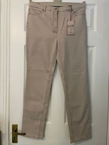Beige Slim-Fit Jeans - Toni  - UK 16