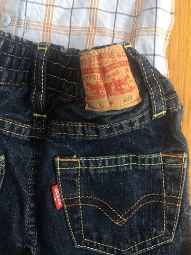 Baby Levi jeans and shirt. Age 3 months. Free teddy.