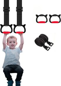 New Gymnastic Rings,Both for Adults and Kids,Support 360LBS,Home Fitness Equipment for Children, Kid's Indoor Pull up Bar for Stretching and Height Increas