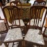 Antique Oak Chairs x 6 Image 2