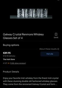 Galway crystal glass