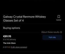 Galway crystal glass