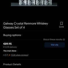 Galway crystal glass