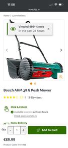 Bosch AHM 38 G Push Mower