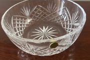 Cut glass crystal bowl