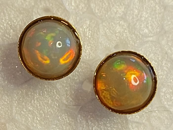 Ethiopian Opal 1.4ct 14 K Gold-Filled earrings