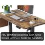 100 X 60 cm Heigh Adjustable Standing desk Image 10