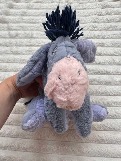 Disney Eeyore Plush from Winnie the Pooh & Friends with Patches Soft  Plush approx. 20 cm. Used Please see photos
