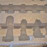 Glass Chess Set With Clear and Opaque Pieces Image 5