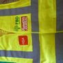 Hi Visibility Vest Waist Coat Yellow Medium. HiVis Double Band And Brace. Velcro Front Closure. Image 2