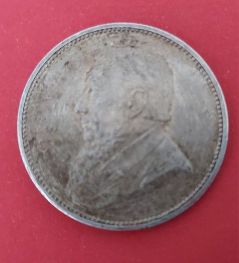 South Africa 1897 Two Shilling Kruger Silver Coin