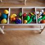 Handmade miniature fruit and vegetable stall - for collector or dolls houses Image 2
