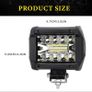 2x 12v Offroad Yellow Spot Flood Combo Work Light LED Light Bar Superbright 6000K for Car SUV 4x4 Boat ATV Barra LED Headlights Image 3