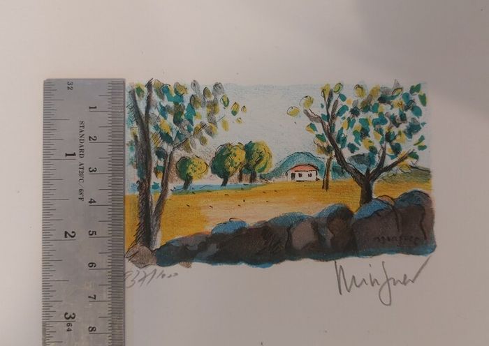 Fantastic Limited-Edition Hand-Signed Lithograph Print of a Caribbean Scene by the Renowned French Artist Alexandre Minguet (1937-1996), #937/1000