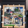 Hand made stained glass wall clock Image 6