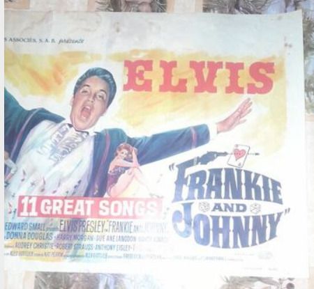 Elvis Presley Frankie and Johnny Genuine Official 1965 United Artists Belgian Movie Poster,