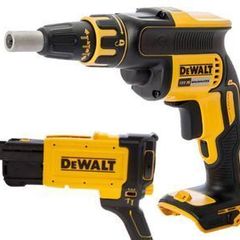 DeWalt DCF620N Cordless Brushless 18V Drywall Screwdriver Body Only With DCF6202 Collated Drywall Screw Gun Attachment
