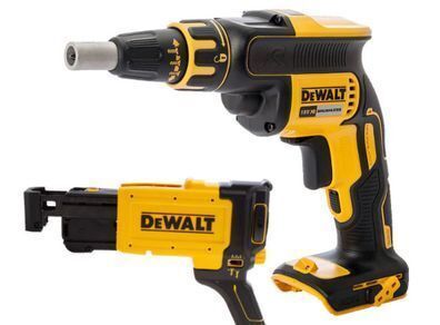 DeWalt DCF620N Cordless Brushless 18V Drywall Screwdriver Body Only With DCF6202 Collated Drywall Screw Gun Attachment