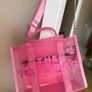 Marc Jacobs The Tote Bag Medium - Pink Mesh Image 7