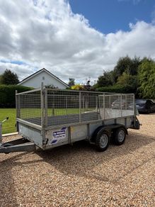 12x6 Ifor Williams Plant Trailer c/w high mesh