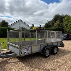 12x6 Ifor Williams Plant Trailer c/w high mesh