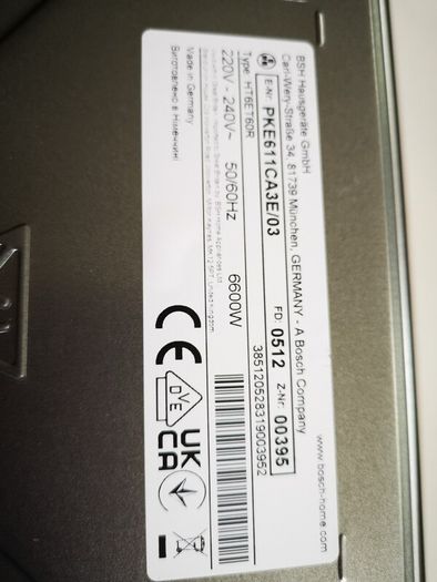 Hob 60 cm Bosch ceramic NEW