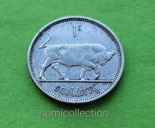 Ireland 1939 year Silver Shilling.