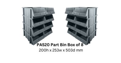 Box of 8 Storage Part Bins