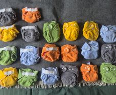 2 Sets of Popolini Newborn Cloth Nappies - Brand New, Never Used