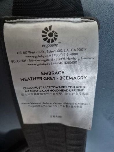 Ergobaby embrace baby carrier