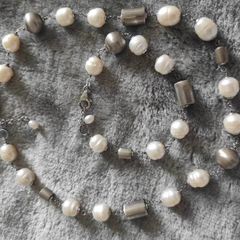 Sterling silver and pearls matching set