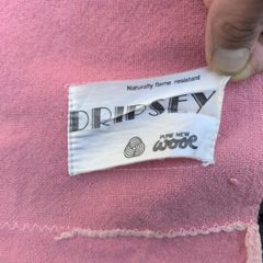 Vintage Dripsey Pure New Wool Pink Blanket Throw Woolmark 190 x 150 cm