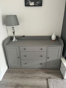 IKEA HAUGA Grey Sideboard