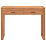 Desk with 2 Drawers 100x40x75 cm Recycled Teak Wood Image 4