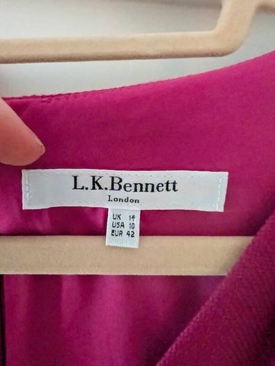 pink dress Magenta/Fuchsia Sleeveless Dress lk Bennett